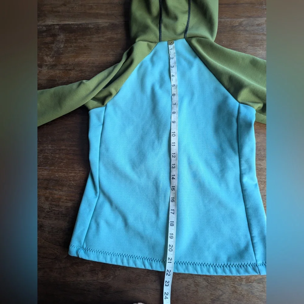 RARE Melanzana Women’s XS Hard Face Jacket Green Full Zip Hoodie - Picture 3 of 10